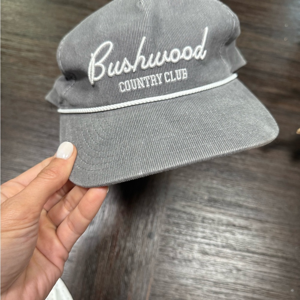 Travis Mathew Gray Bushwood Country Club Rope hat. Corduroy material